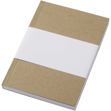 Logo trade corporate gift photo of: Novella Austen A6 recycled soft cover kraft notebook - 100 sheets