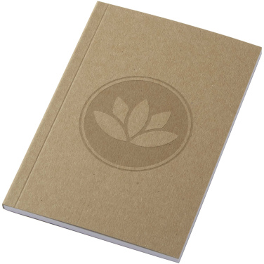 Logo trade promotional merchandise photo of: Novella Austen A6 recycled soft cover kraft notebook - 50 sheets