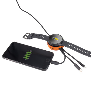 Logotrade promotional item image of: Big cable 4in1 with illuminated logo - i5w