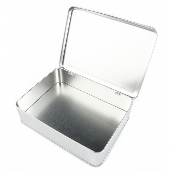 Logo trade promotional giveaways image of: Metal box 18x12,6x4 cm