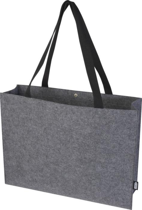 Logo trade promotional merchandise picture of: Felta GRS recycled felt gusset tote bag 20L