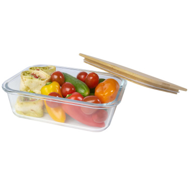 Logotrade promotional gift picture of: Roby glass lunch box with bamboo lid