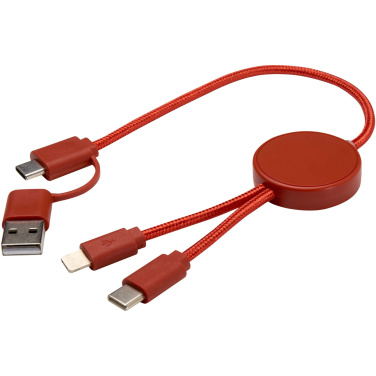 Logotrade business gifts photo of: Citala 5-in-1 recycled plastic 30 cm data sync and 27W fast charge cable