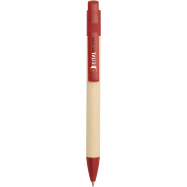 Logo trade promotional gifts picture of: Liliana sugarcane paper ballpoint pen (blue ink)