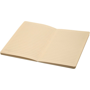 Logo trade advertising product photo of: Liliana A5 sugarcane and RPET soft cover notebook