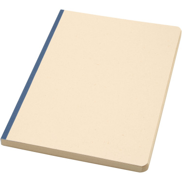 Logo trade promotional products image of: Liliana A5 sugarcane and RPET soft cover notebook