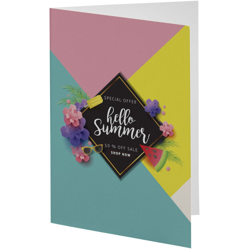 Logo trade promotional items image of: Herald A6 greeting card