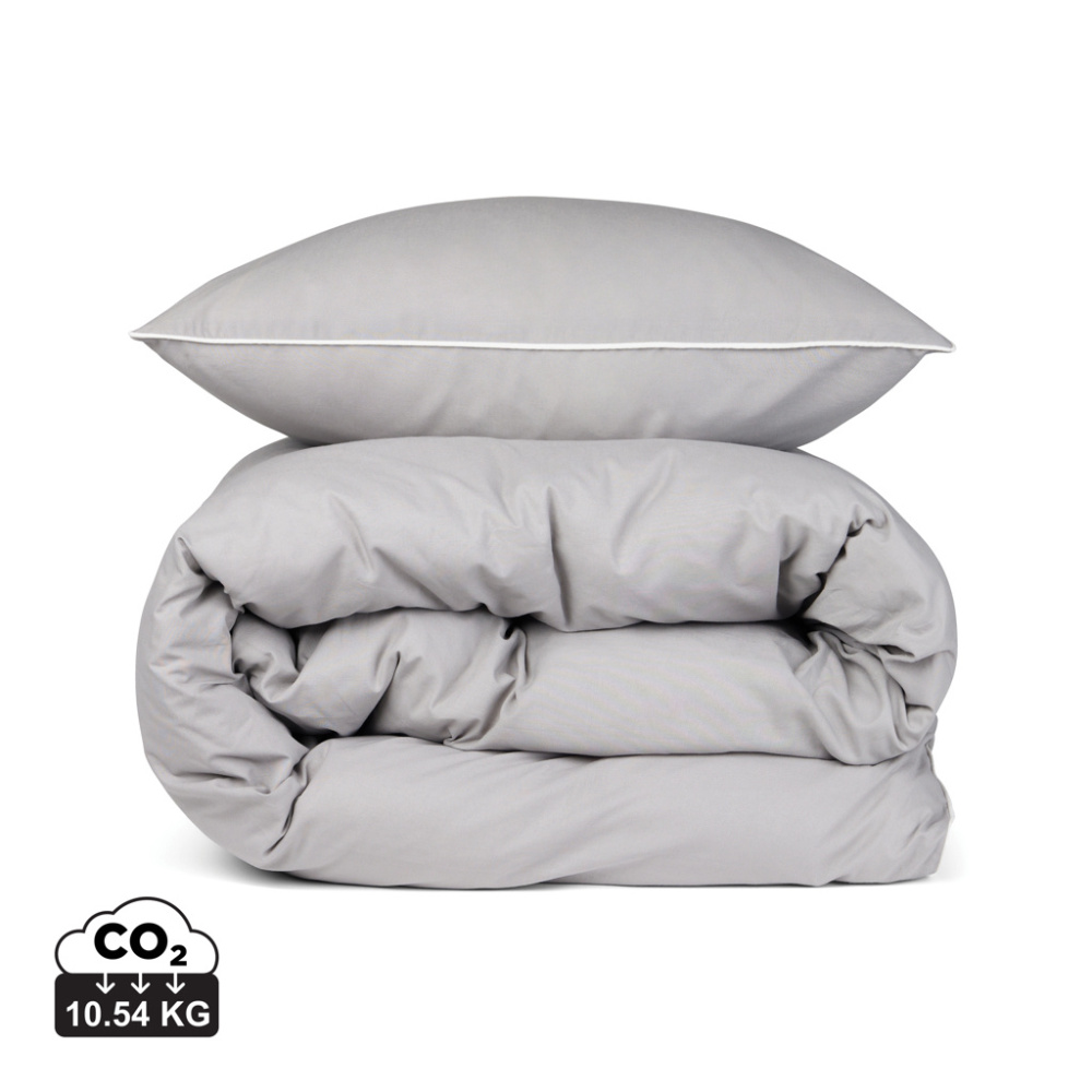 Logo trade corporate gifts image of: VINGA Marston OCS organic cotton bed linen, 4 pcs set