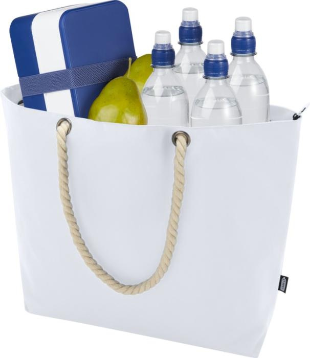 Logotrade promotional merchandise photo of: Panama GRS recycled beach cooler tote bag with cord handles