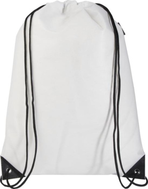 Logo trade promotional items image of: Evergreen GRS recycled non-woven drawstring bag 5L