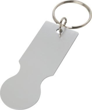 Logotrade promotional gift image of: Rhea shopping cart keyring