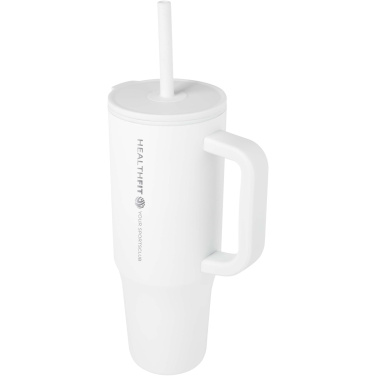 Logo trade advertising products picture of: Brady 900 ml RCS certified insulated tumbler with silicone straw