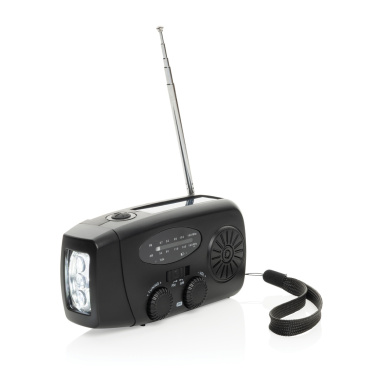 Logotrade promotional product picture of: RescueWave RCS recycled plastic emergency radio