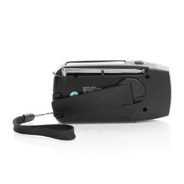 Logo trade promotional merchandise picture of: RescueWave RCS recycled plastic emergency radio