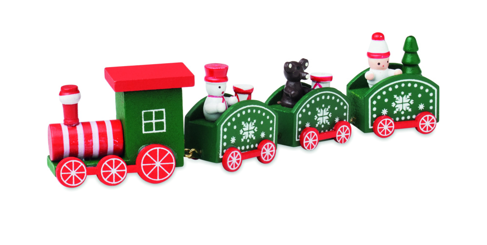 Logotrade business gift image of: Wooden Christmas train