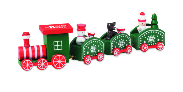 Logo trade promotional products image of: Wooden Christmas train