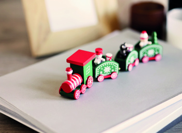 Logotrade promotional gift picture of: Wooden Christmas train