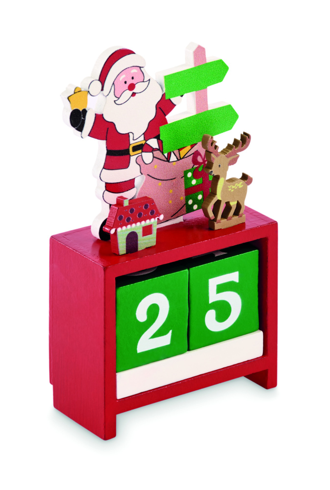 Logo trade business gift photo of: Christmas countdown calendar