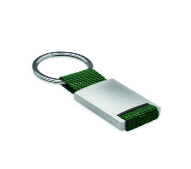 Logotrade corporate gift picture of: Metal rectangular key ring Espoo