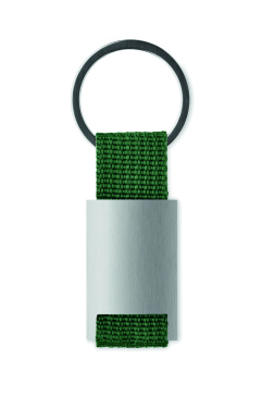 Logo trade promotional gift photo of: Metal rectangular key ring Espoo