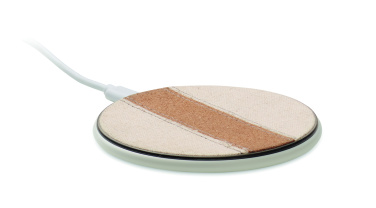 Logotrade business gift image of: Cork wireless charger 15W