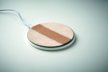 Logotrade promotional items photo of: Cork wireless charger 15W