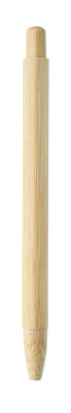 Logo trade promotional products image of: Bamboo automatic ball pen