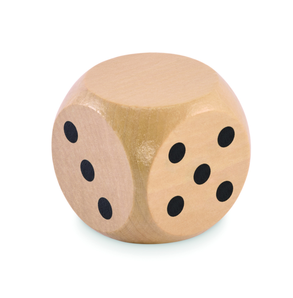 Logotrade advertising products photo of: Schima wooden dice 5cm dia