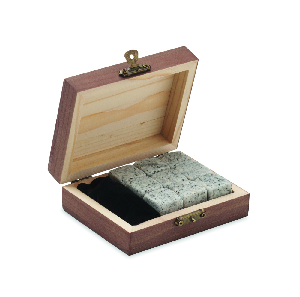 Logotrade promotional giveaway image of: 9 stone ice cube set in box