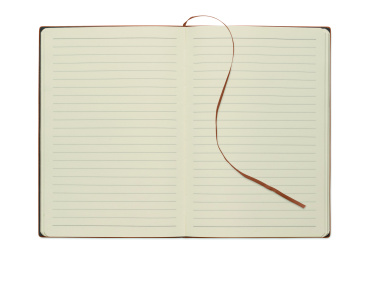 Logo trade promotional items image of: A5 notebook in smokey PU