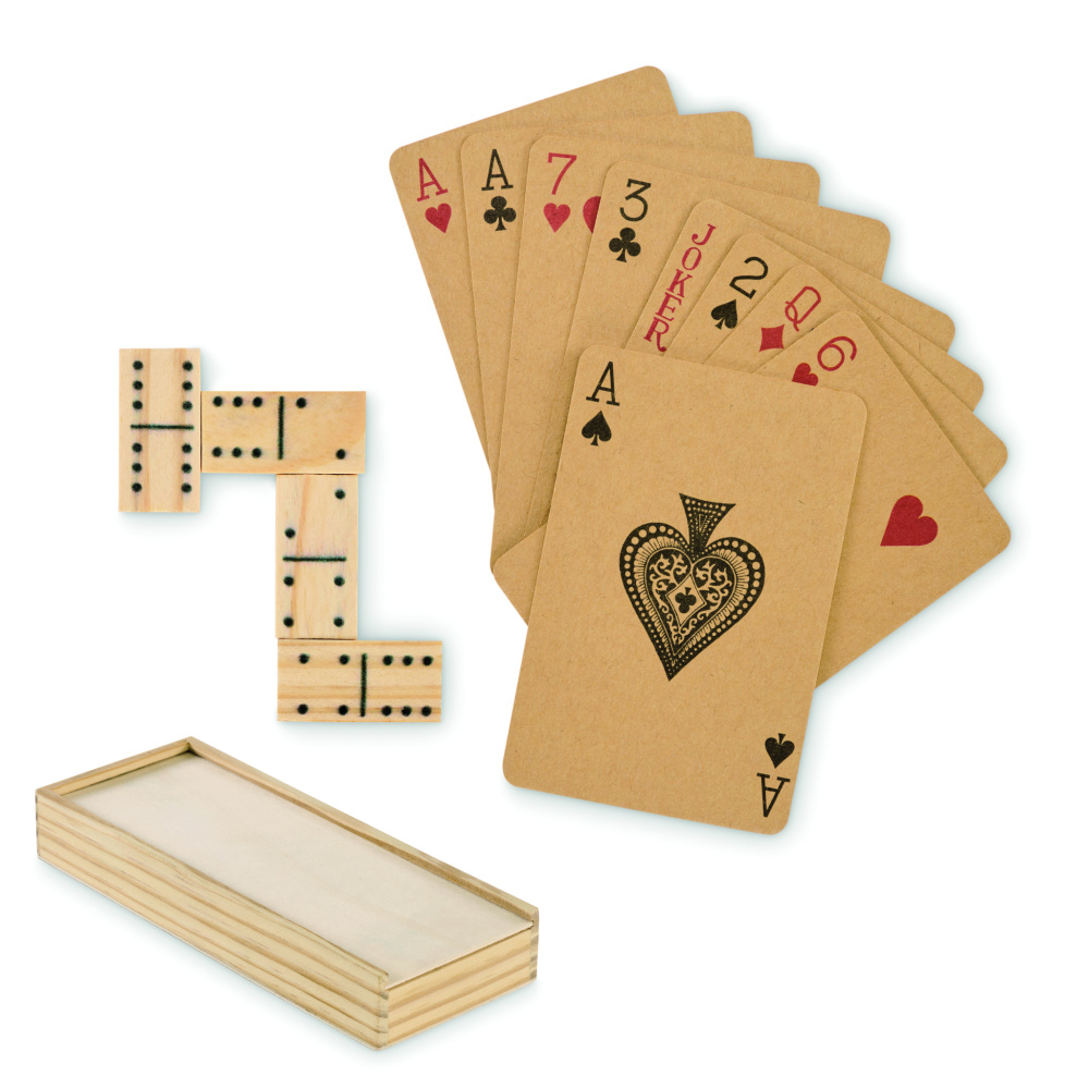 Logotrade promotional gift picture of: Domino and cards set