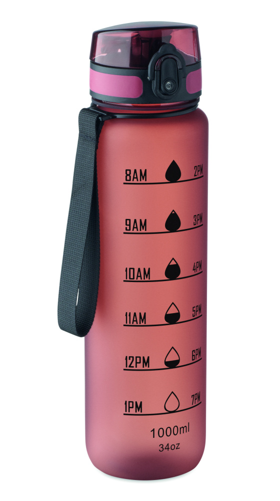 Logo trade business gift photo of: Sports water bottle RPET 1L