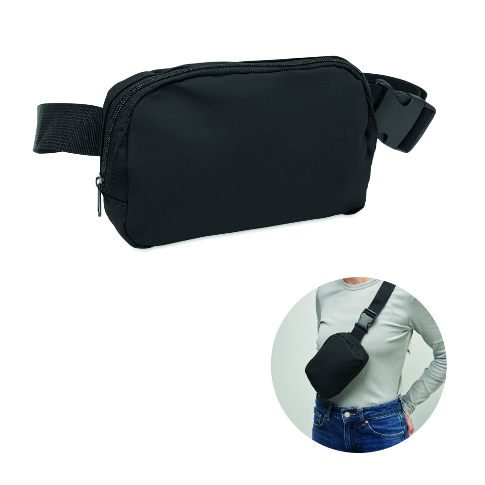 Logo trade corporate gifts image of: Waist bag in 210D polyester