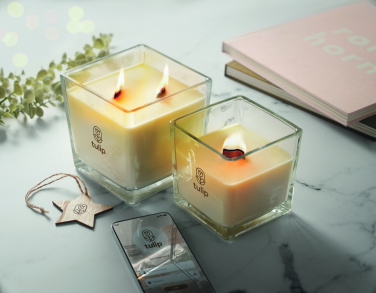 Logo trade promotional gifts image of: Plant based wax candle 1300 gr