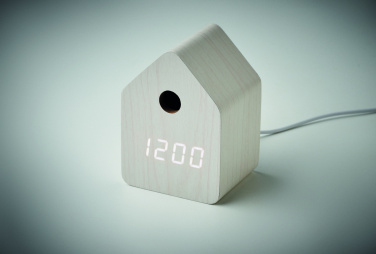 Logo trade business gift photo of: MDF cuckoo alarm clock