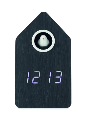 Logo trade business gifts image of: MDF cuckoo alarm clock