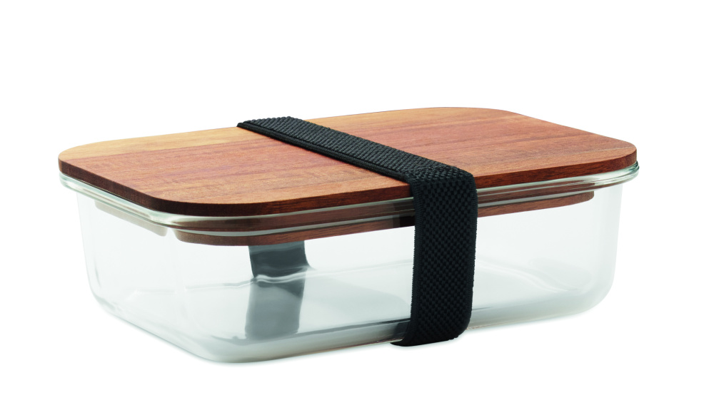 Logo trade corporate gifts picture of: Glass lunch box 800ml
