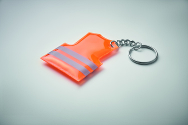 Logo trade promotional items image of: Key ring with reflecting vest Jekabpils