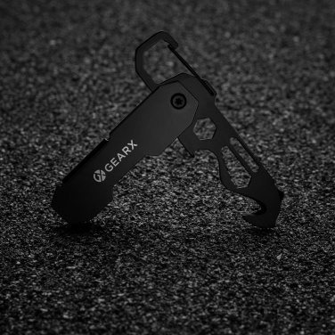 Logotrade promotional products photo of: Gear X foldable EDC tool with carabiner and parcel cutter