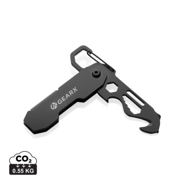 Logotrade advertising product image of: Gear X foldable EDC tool with carabiner and parcel cutter
