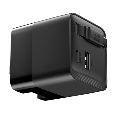 Logo trade promotional gifts image of: Urban Vitamin Mendocino 65W GaN charger retractable cable