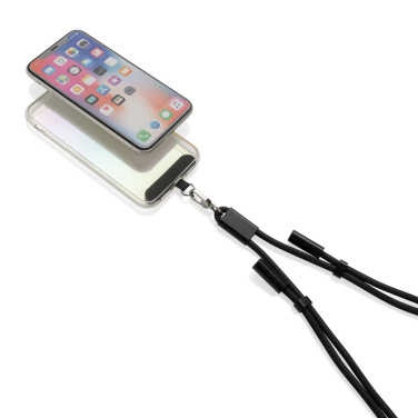 Logotrade promotional gift image of: LoopAmp RCS RPET adjustable phone cord with 60W cable