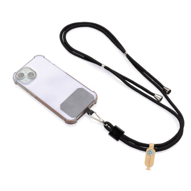 Logotrade business gift image of: CarryLoop RCS recycled PET adjustable phone holder lanyard