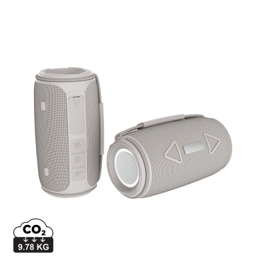 Logo trade promotional merchandise image of: Prisma RCS recycled plastic IPX 4 waterpoof 16W speaker