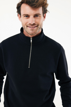 Logotrade advertising product image of: IQONIQ Elgon recycled cotton quarter zip sweater