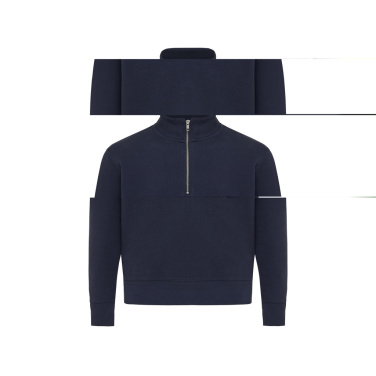 Logotrade promotional items photo of: IQONIQ Elgon recycled cotton quarter zip sweater