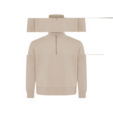 Logotrade promotional merchandise picture of: IQONIQ Elgon recycled cotton quarter zip sweater