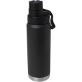 Fortis 700 ml RCS certified recycled stainless steel copper vacuum  insulated water bottle, Solid black