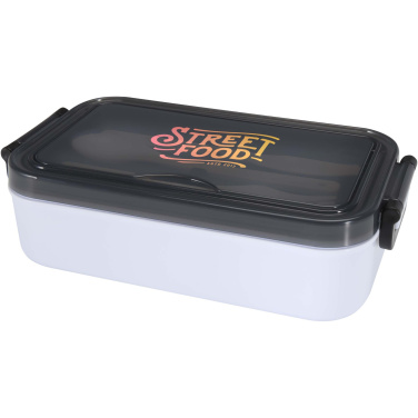 Logo trade promotional items image of: Snappy lunch box and cutlery set