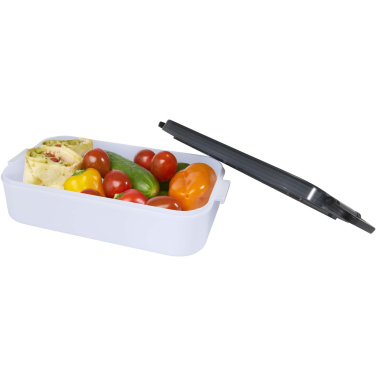 Logo trade promotional products image of: Snappy lunch box and cutlery set